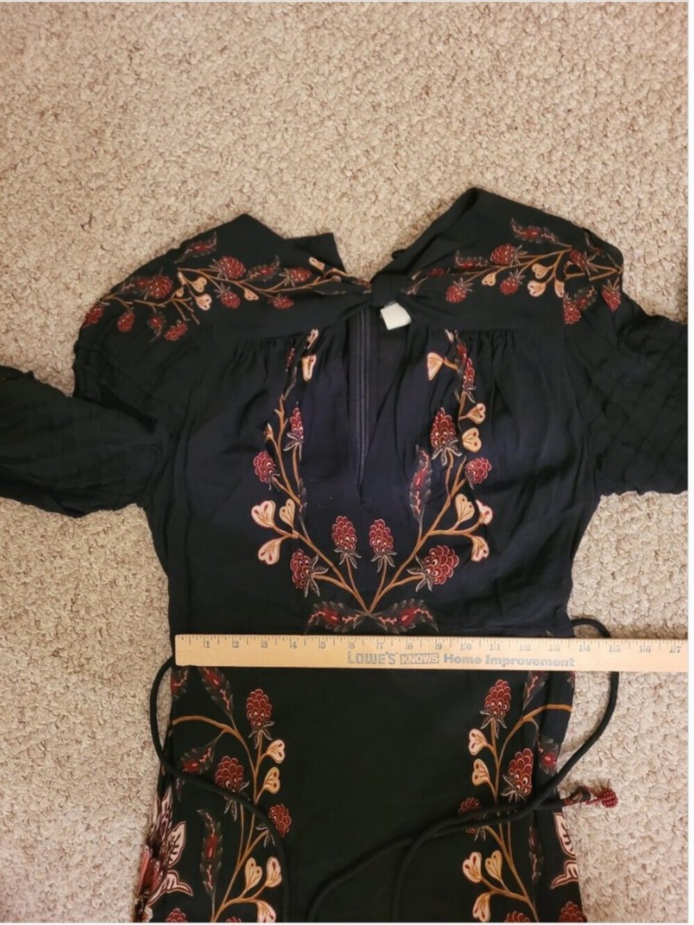 Farm Rio Berry Garden Midi Long Sleeve Dress size M - Picture 8 of 8